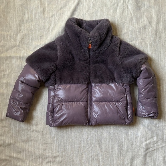SAVE THE DUCK Kids' Puffer Jacket - in Ash Violet - Picture 1 of 7